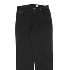 CALVIN KLEIN JEANS Womens Black Regular Straight Denim W30 L32 Cotton Blend Zip