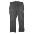 DICKIES Mens Regular Fit Black Denim Jeans W38 L32 Workwear Zip Closure