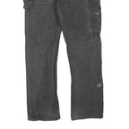 DICKIES Mens Regular Fit Black Denim Jeans W38 L32 Workwear Zip Closure