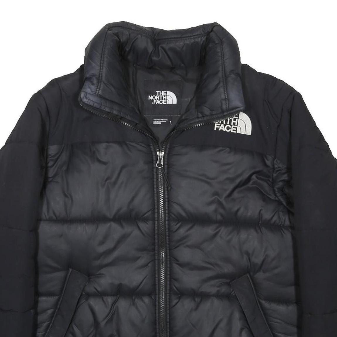 THE NORTH FACE Womens Black Nylon Puffer Jacket S Winter Outdoor Zip Pockets