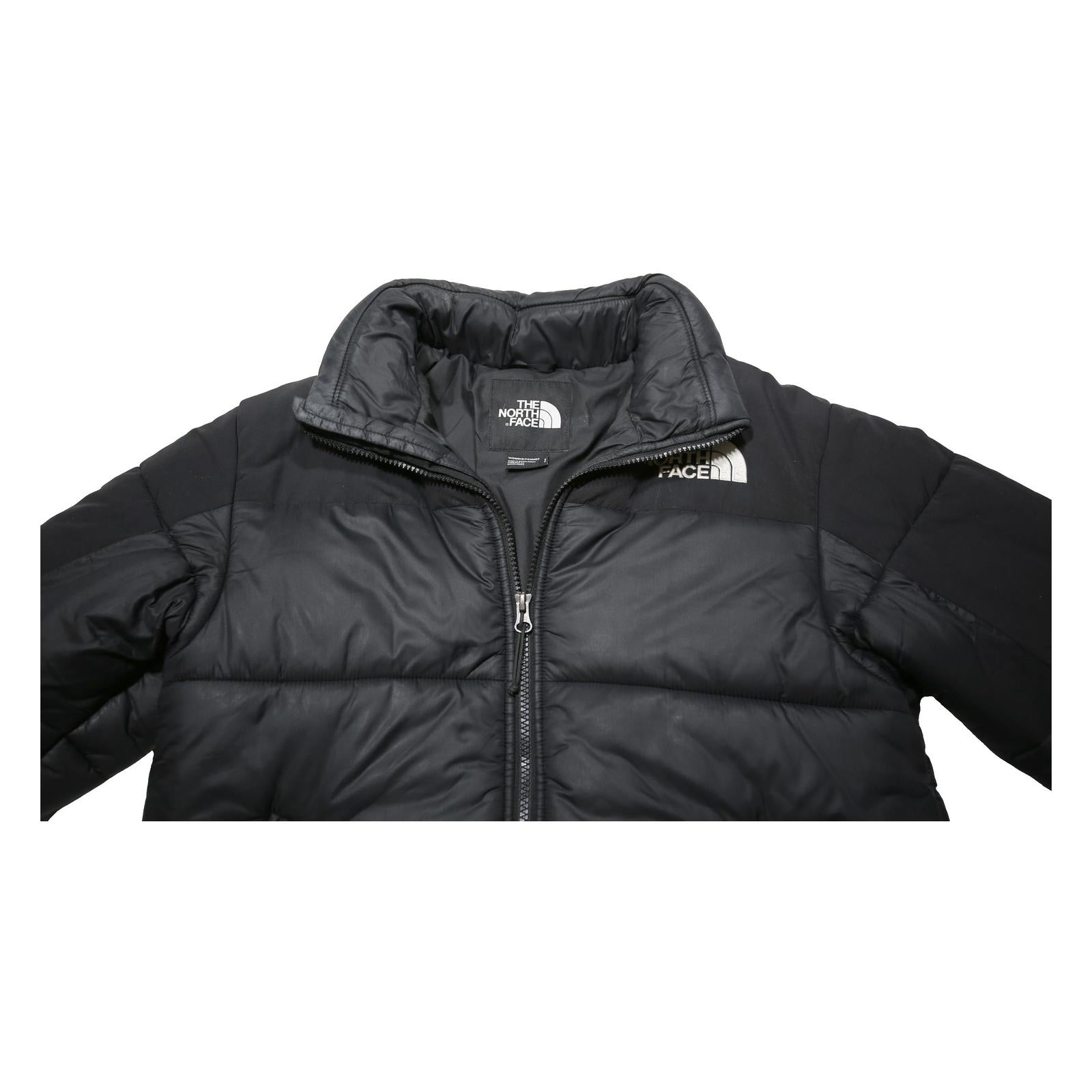 THE NORTH FACE Womens Black Nylon Puffer Jacket S Winter Outdoor Zip Pockets