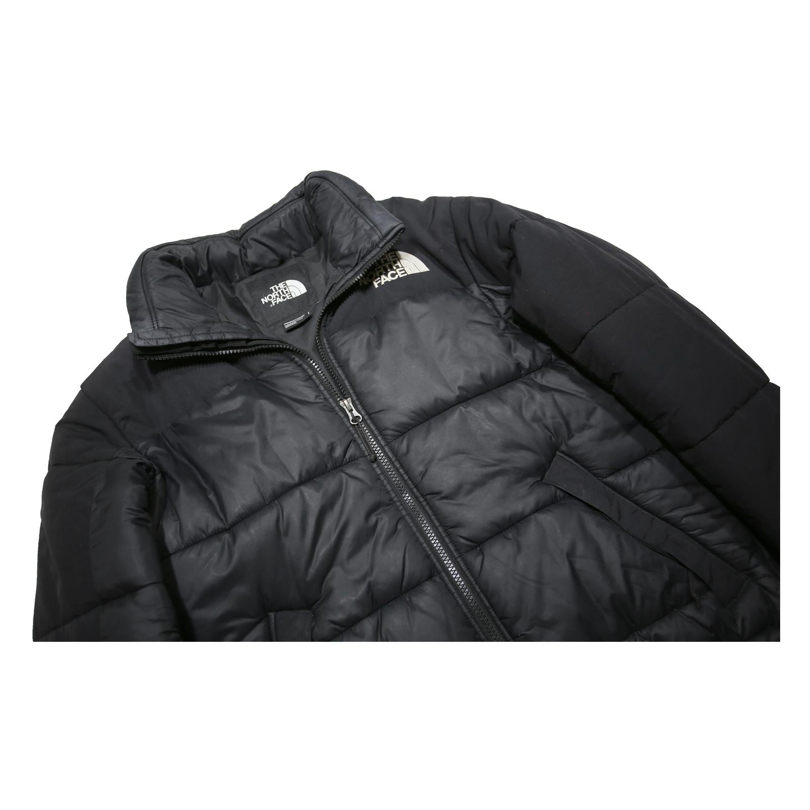 THE NORTH FACE Womens Black Nylon Puffer Jacket S Winter Outdoor Zip Pockets