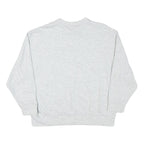 ADIDAS Womens Grey Crew Neck M Cotton Blend Logo Sweatshirt Pullover