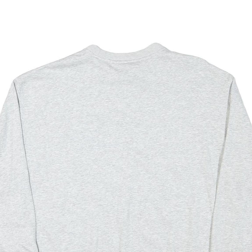 ADIDAS Womens Grey Crew Neck M Cotton Blend Logo Sweatshirt Pullover