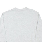 ADIDAS Womens Grey Crew Neck M Cotton Blend Logo Sweatshirt Pullover