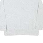 ADIDAS Womens Grey Crew Neck M Cotton Blend Logo Sweatshirt Pullover