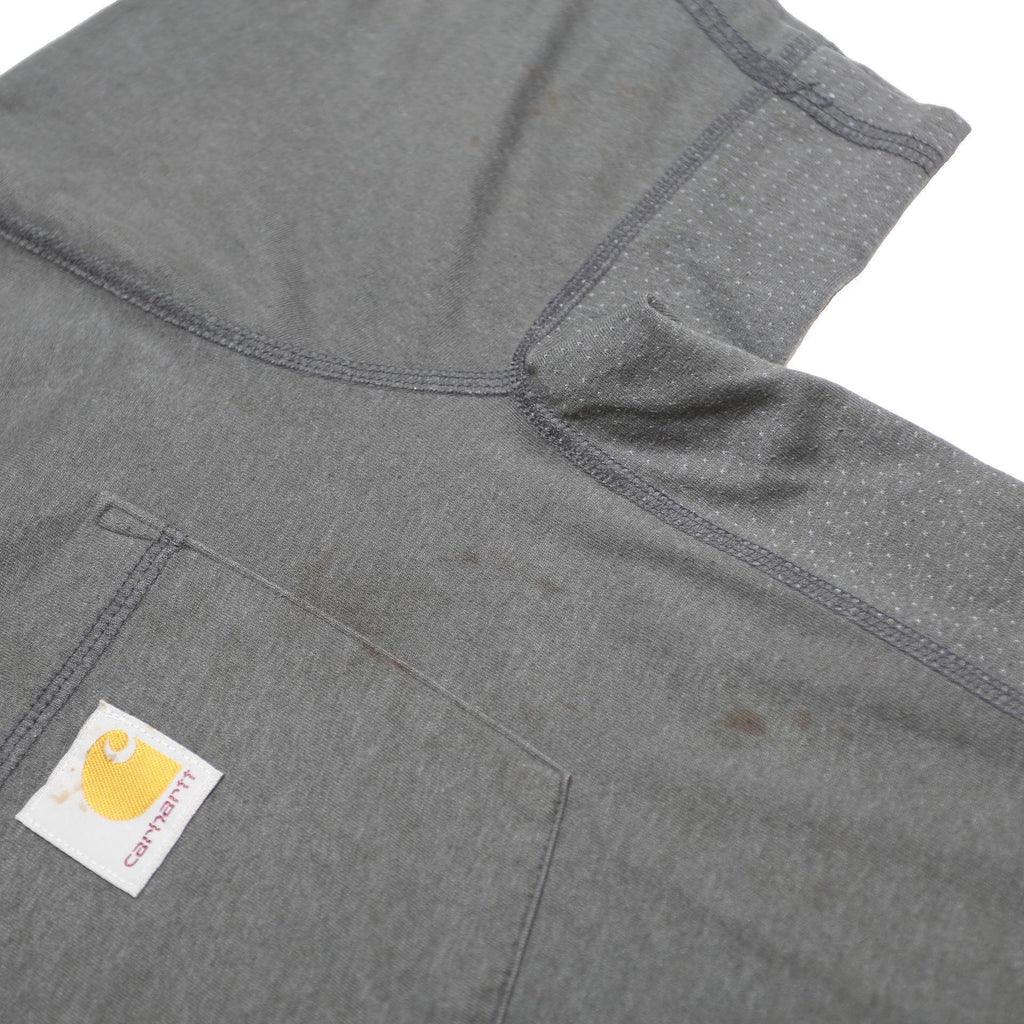 CARHARTT Mens Grey Pocket T-Shirt L Short Sleeve Crew Neck Cotton Blend Workwear