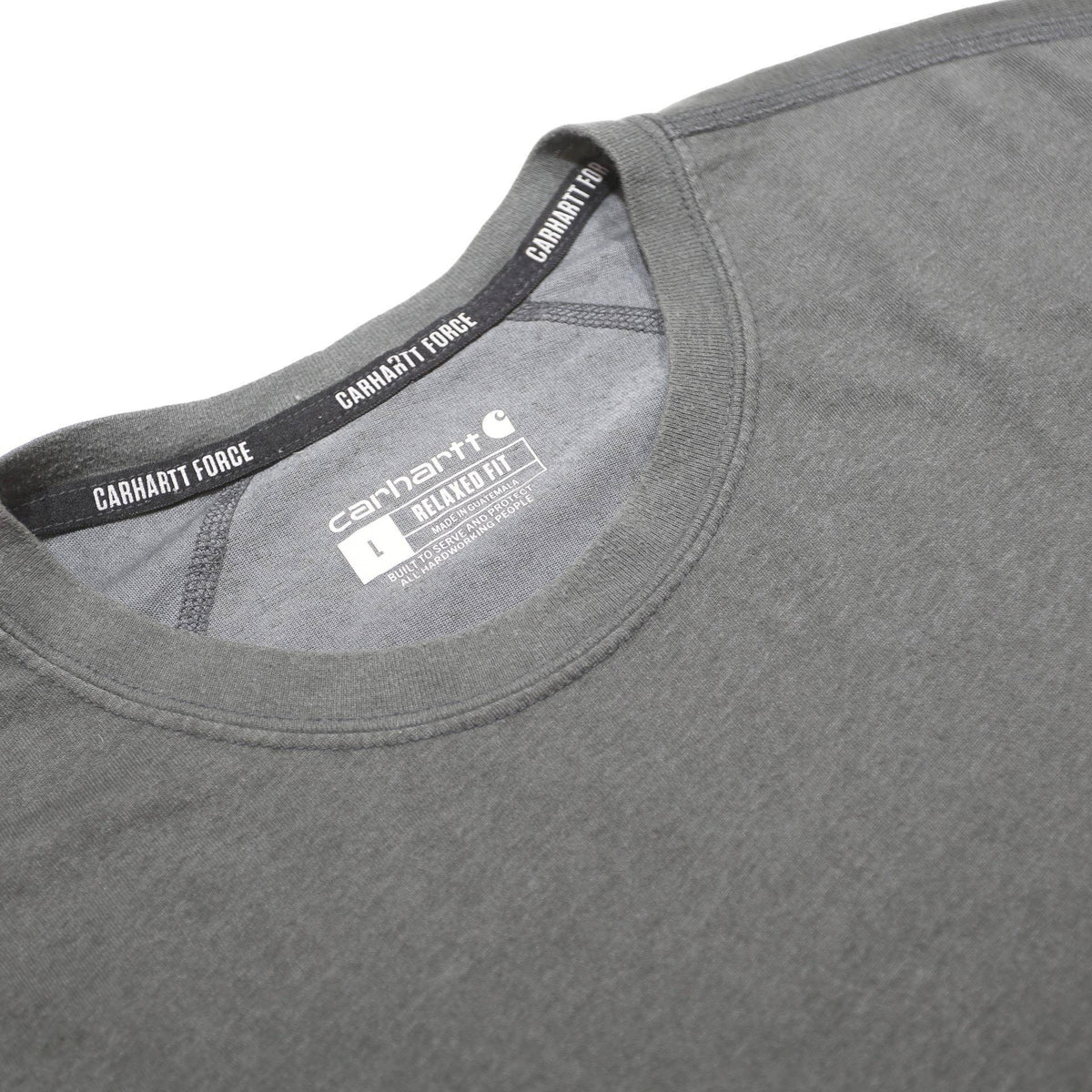 CARHARTT Mens Grey Pocket T-Shirt L Short Sleeve Crew Neck Cotton Blend Workwear