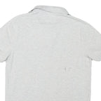 TOMMY HILFIGER Mens Grey Short Sleeve Cotton Blend Polo Shirt M Classic Logo