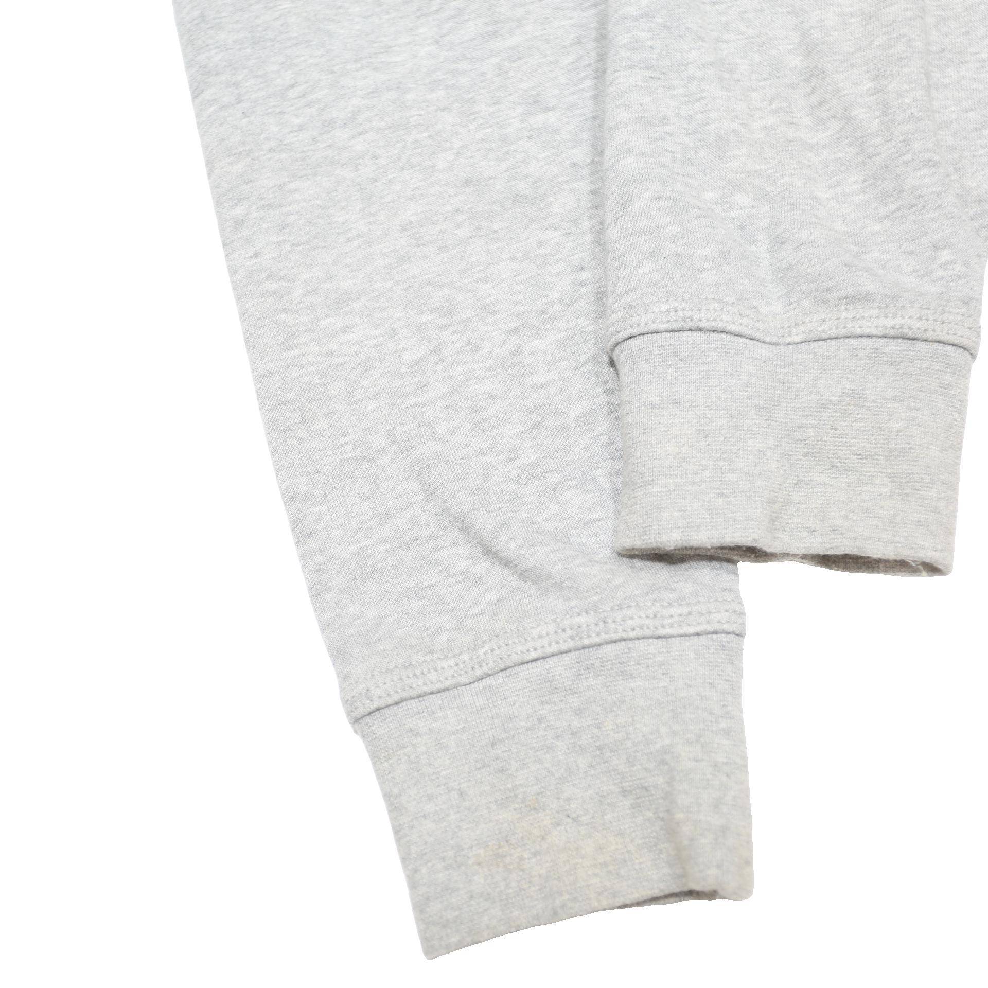 NIKE Boys Grey & Black Full Zip Hoodie XL Cotton Blend Jersey Relaxed Fit
