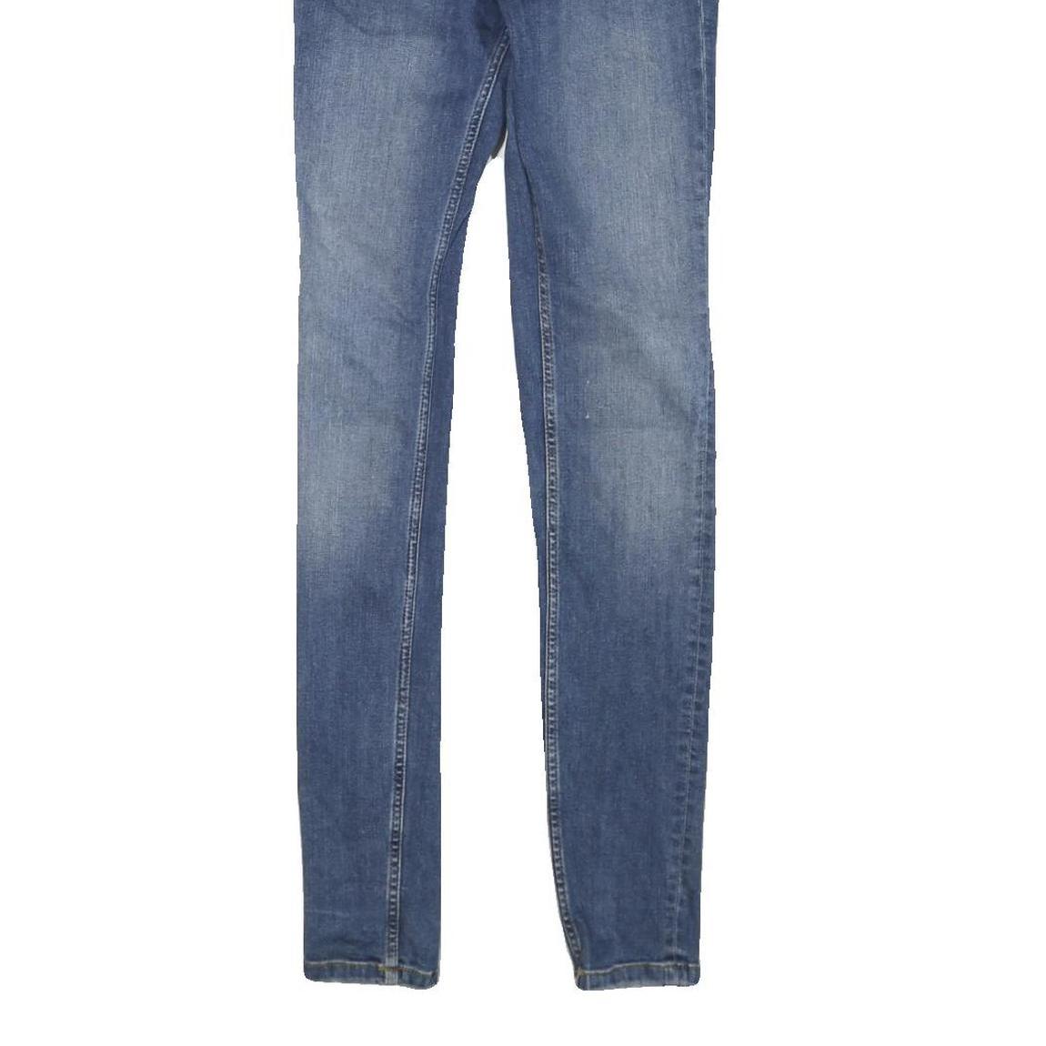 MAJE Womens Regular Blue Skinny Denim Light W28 L32 Zip Cotton Blend Jeans