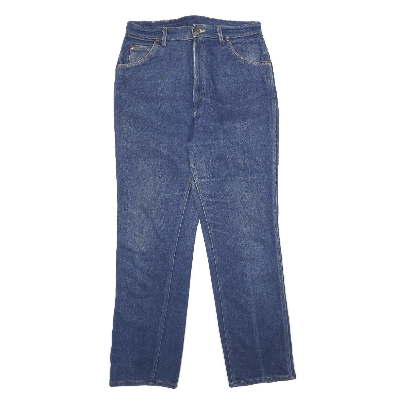 LEE Womens Regular Fit Straight Leg Denim Medium Wash Cotton Blend Jeans W30 L32