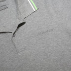 LOTTO Mens Grey Polo Shirt L Cotton Short Sleeve Basic Casual Pique