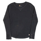 CARHARTT Womens T-Shirt Black Long Sleeve M