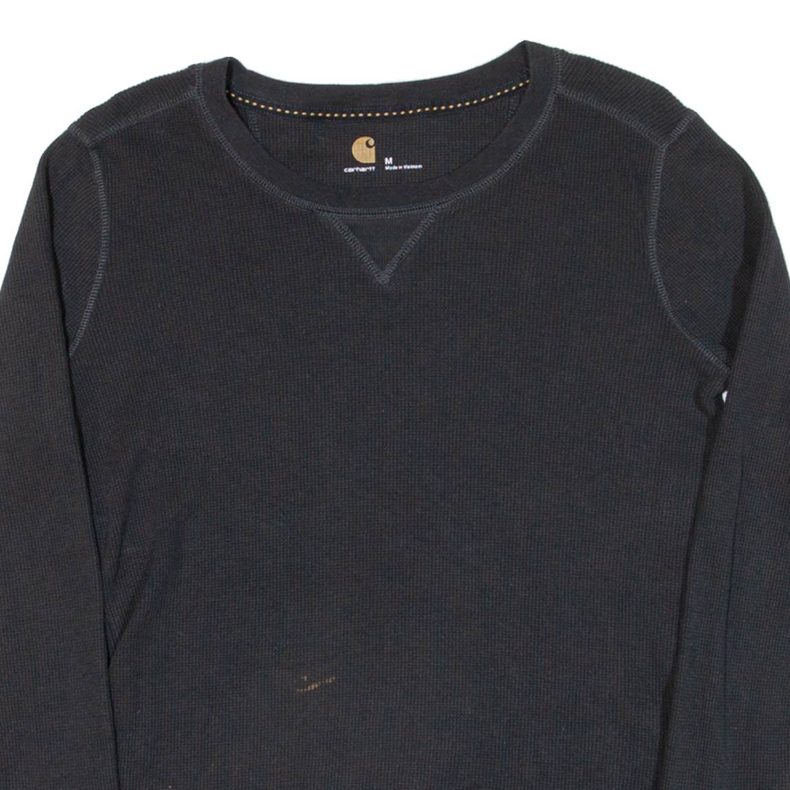 CARHARTT Womens T-Shirt Black Long Sleeve M