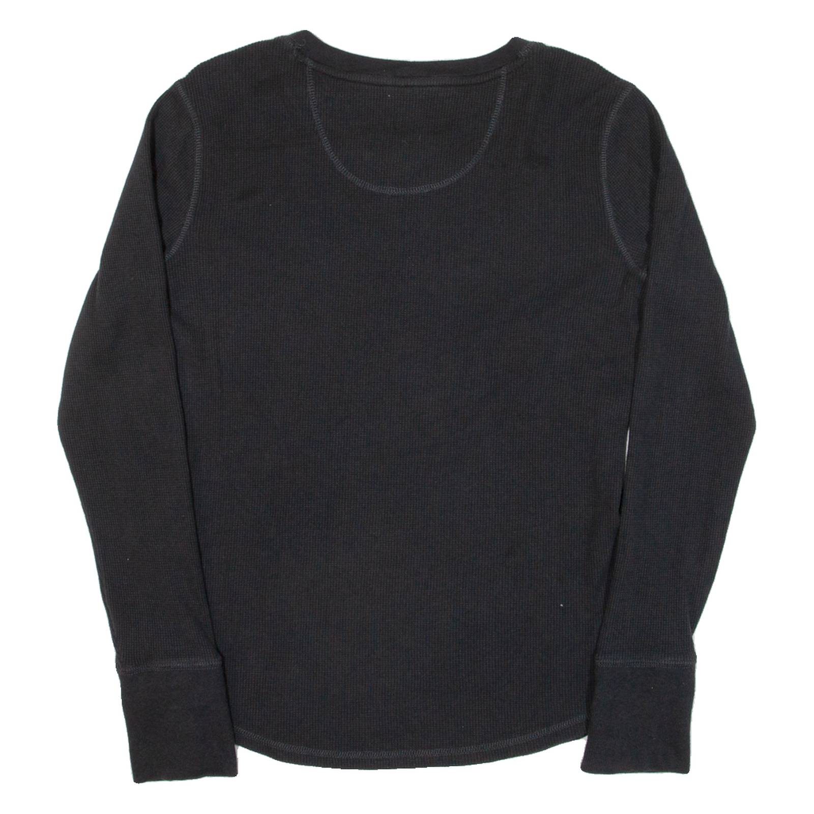CARHARTT Womens T-Shirt Black Long Sleeve M