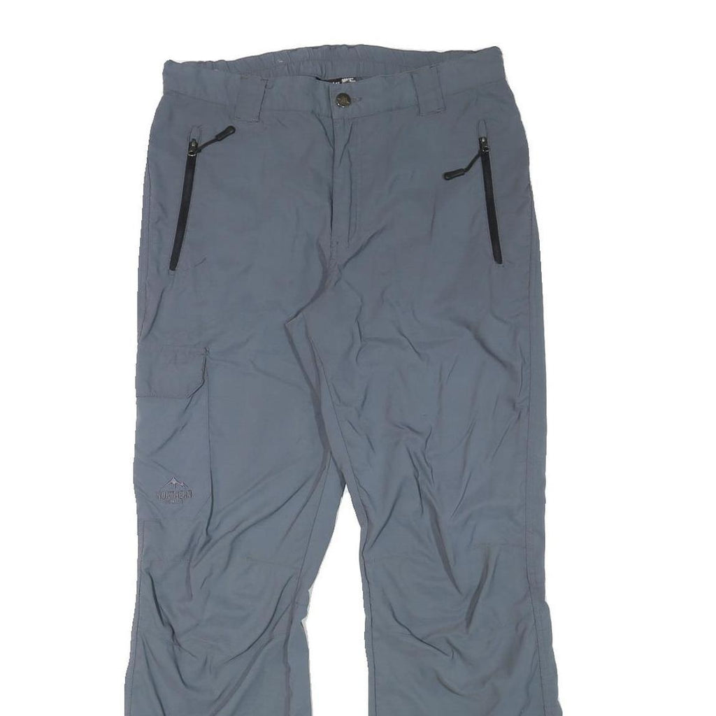 CRIVIT Mens Polyester Blend Grey Relaxed Straight Trousers W32 L30 Outdoor