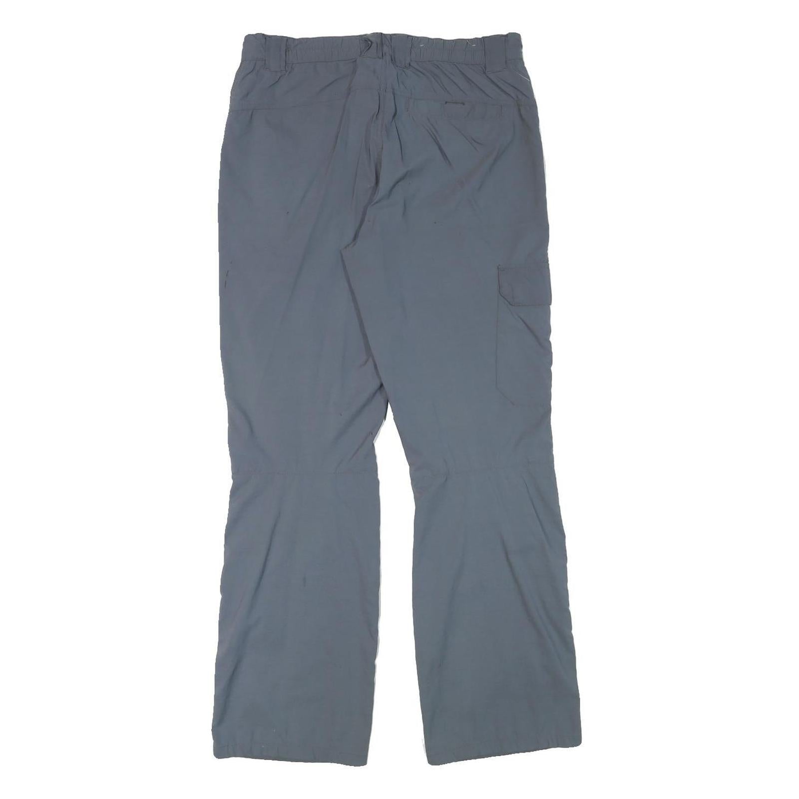 CRIVIT Mens Polyester Blend Grey Relaxed Straight Trousers W32 L30 Outdoor