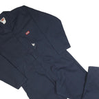 DICKIES Mens Navy Blue Cotton Blend Classic Dungarees L W40 L30 Workwear