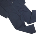 DICKIES Mens Navy Blue Cotton Blend Classic Dungarees L W40 L30 Workwear