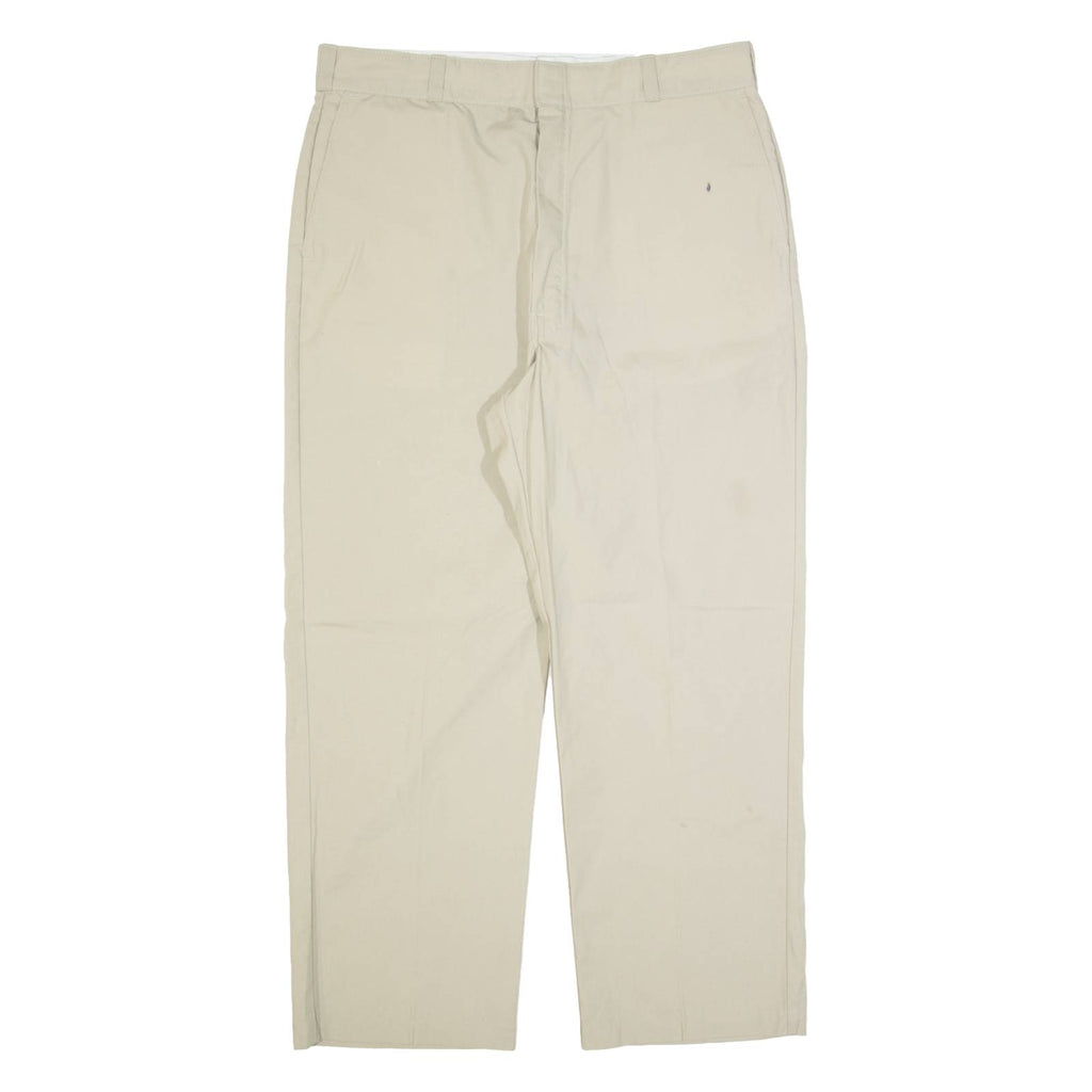 DICKIES Workwear Mens Trousers Beige Regular Straight W38 L28