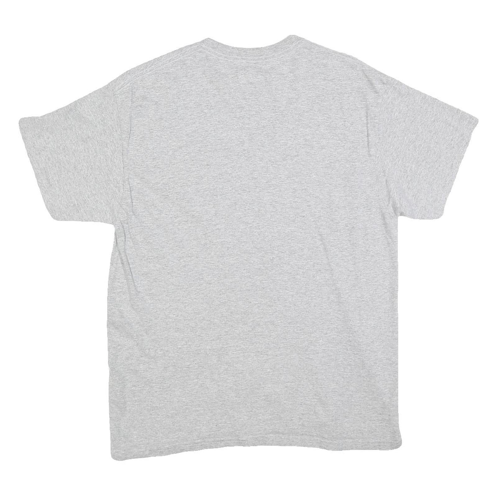 NFL Mens Grey Pittsburgh Steelers Football T-Shirt L Short Sleeve Crew Neck