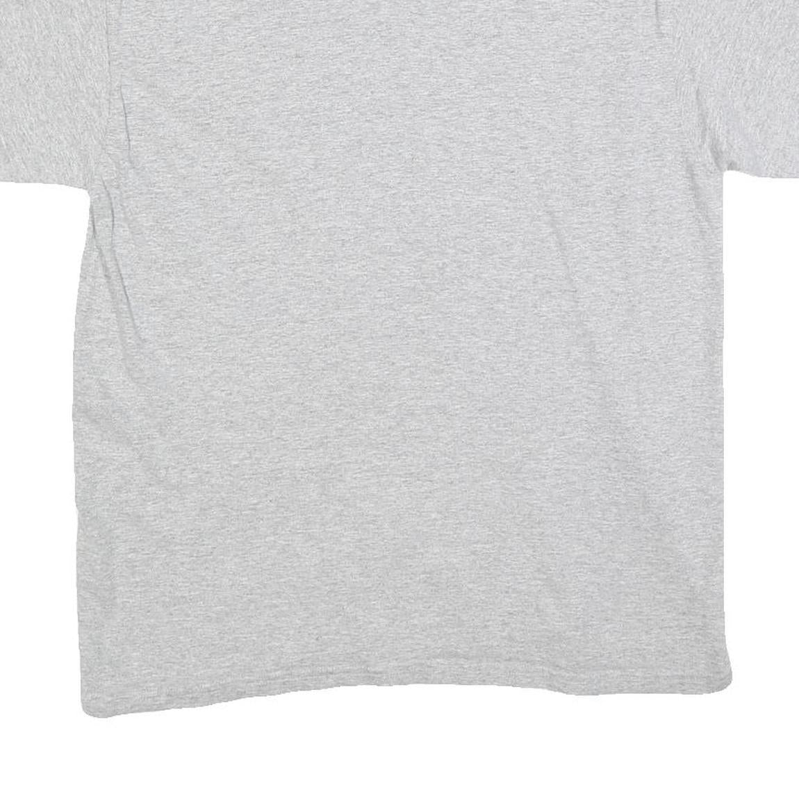 NFL Mens Grey Pittsburgh Steelers Football T-Shirt L Short Sleeve Crew Neck