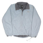 THE NORTH FACE Womens Grey Outdoor Jacket L Polyester Blend Zip Plain