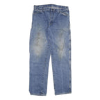 DICKIES Mens Regular Blue Denim Jeans W36 L36 Workwear Cotton Blend Zip