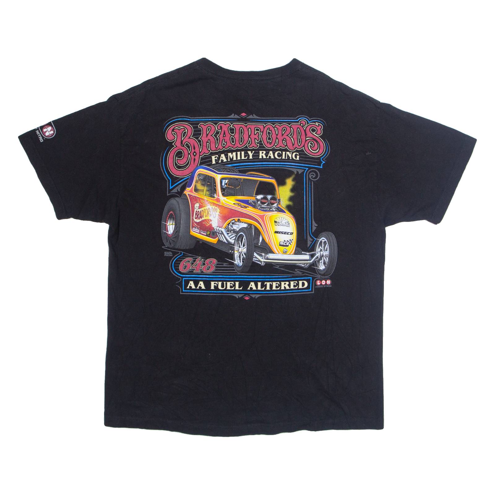 ALSTYLE Bradford's Family Racing Mens T-Shirt Black USA XL