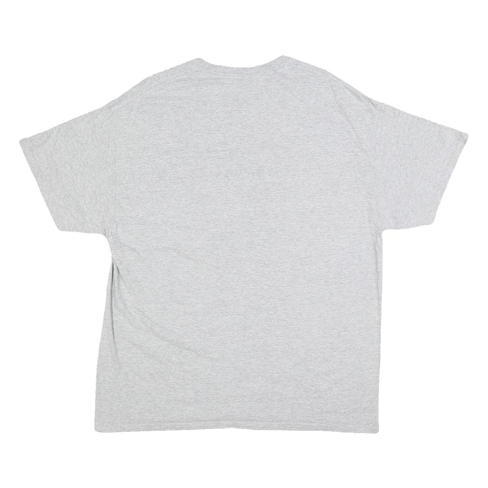 GILDAN Mens Grey NASA Space Graphic T-Shirt M Short Sleeve Crew Neck Casual