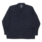 DICKIES Mens Black Work Shirt XL Polyester Blend Button Closure Casual