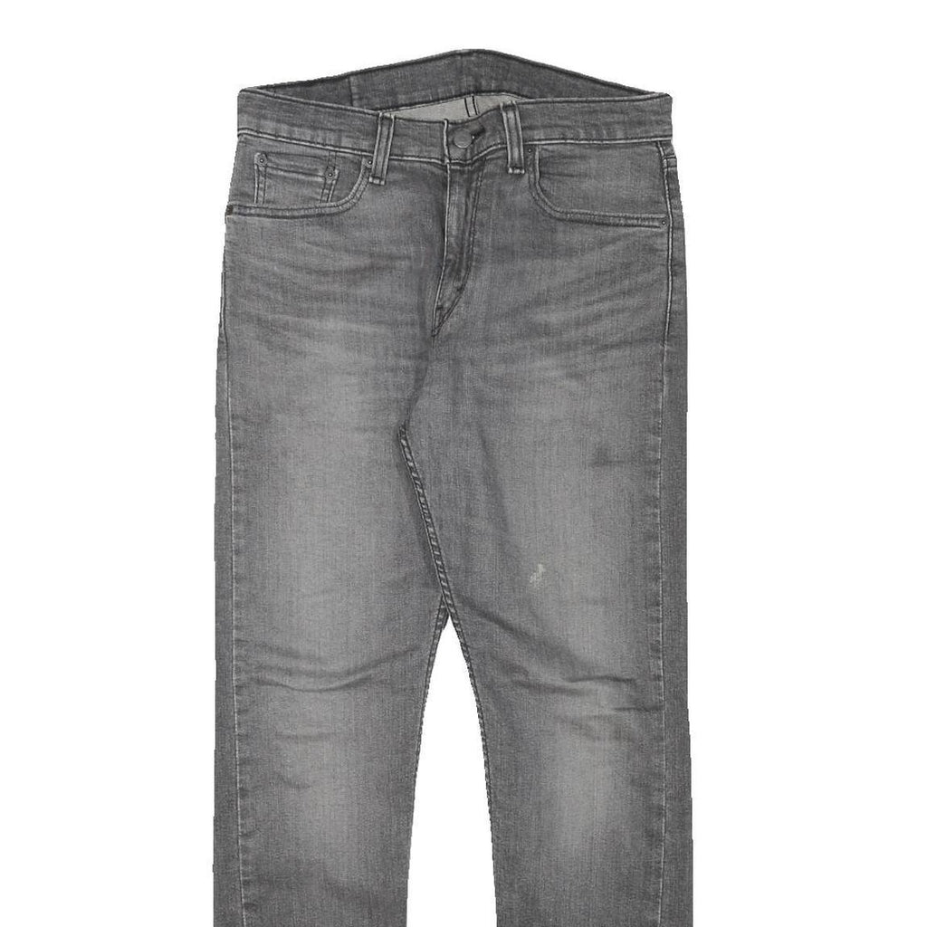 LEVI'S Mens Slim Grey Denim Slim Jeans W30 L29 Stylish Cotton Blend