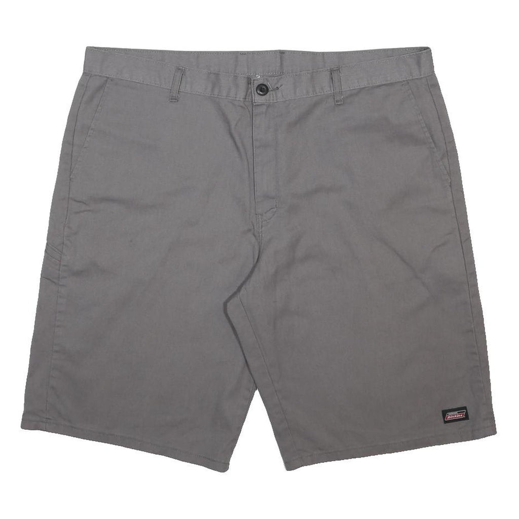 DICKIES Mens Shorts Grey Casual 2XL W42 Workwear Comfortable Cotton Blend