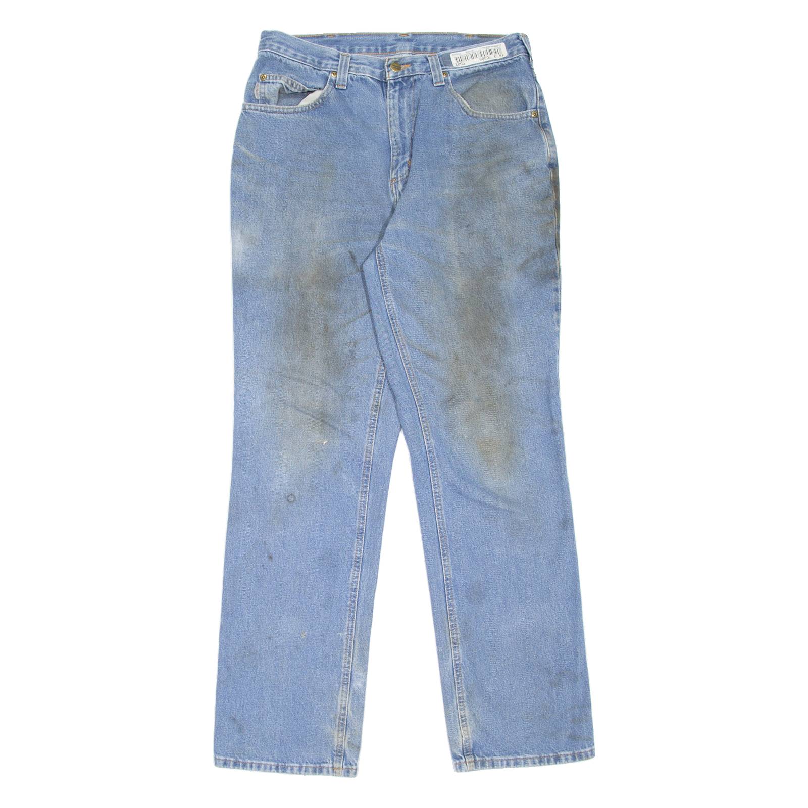 CARHARTT Workwear Mens Jeans Blue Regular Straight W32 L32