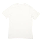 ADIDAS Mens White & Purple Graphic T-Shirt M Short Sleeve Crew Neck Cotton Blend