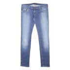 CALVIN KLEIN JEANS Womens Blue Slim Skinny Denim Light W30 L32 Stretch Cotton
