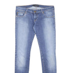 CALVIN KLEIN JEANS Womens Blue Slim Skinny Denim Light W30 L32 Stretch Cotton
