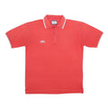 UMBRO Mens Red Short Sleeve Plain L Cotton Blend Polo Shirt