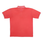 UMBRO Mens Red Short Sleeve Plain L Cotton Blend Polo Shirt