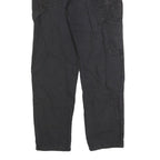 DICKIES Mens Cotton Blend Black Regular Straight Trousers W30 L28 Workwear Zip