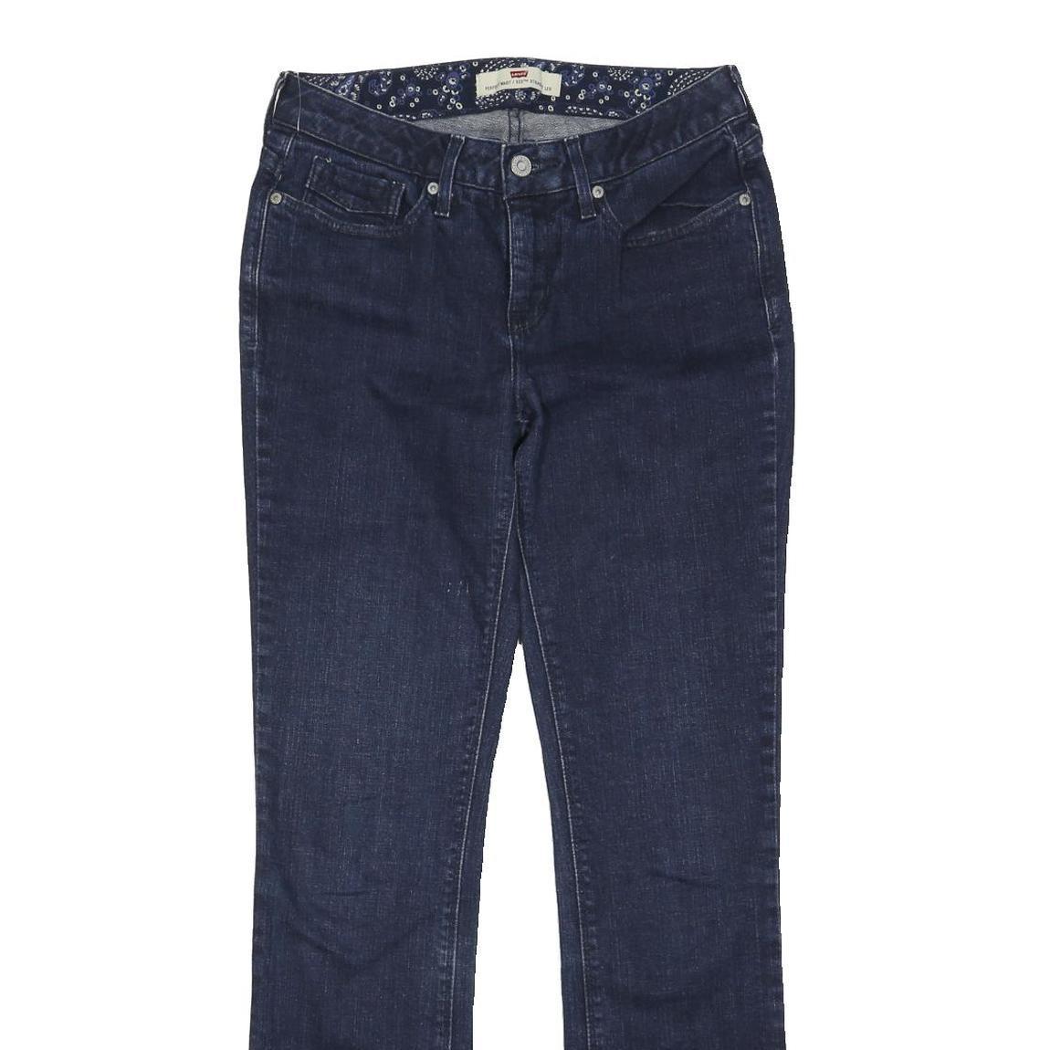 LEVI'S 525 Womens Jeans Blue Regular Straight Denim Medium W28 L30 Classic Fit