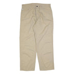 CARHARTT Mens Loose Beige Cotton Blend Zip Trousers W38 L34 Workwear Casual