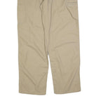 CARHARTT Mens Loose Beige Cotton Blend Zip Trousers W38 L34 Workwear Casual