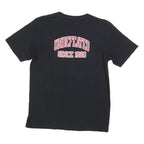 RUSSELL ATHLETIC Mens Black Indiana Wesleyan Graphic T-Shirt M Crew Neck Short