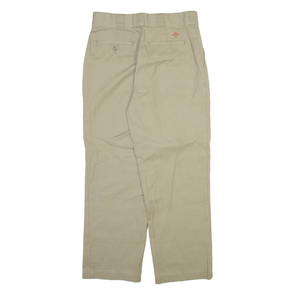 DICKIES Womens Trousers Beige Regular Straight W28 L26