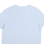 NAUTICA Mens Light Blue Short Sleeve V-Neck Cotton T-Shirt L Soft Comfortable