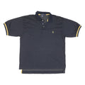 NAUTICA Mens Blue & Yellow Short Sleeve Polo Shirt XL Cotton Blend Classic Fit
