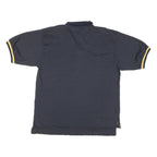 NAUTICA Mens Blue & Yellow Short Sleeve Polo Shirt XL Cotton Blend Classic Fit