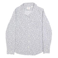LEVI'S Womens White & Black Printed Shirt M Long Sleeve Cotton Casual